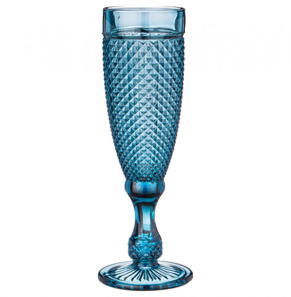 Бокалы для шампанского 200 мл 6 шт голубые  LEFARD &quot;Гранат /Muza color&quot; / 215425