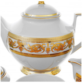 Чайный сервиз на 6 персон 15 предмета  Falkenporzellan "Констанц /Императорское крем. /золото" / 159983