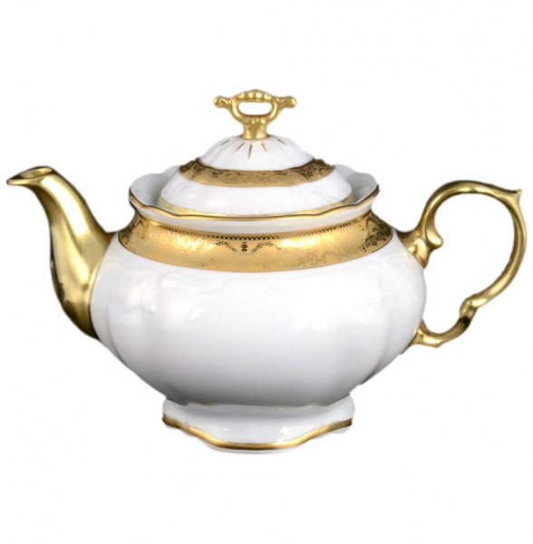 Заварочный чайник  МаМ декор &quot;Мария-Луиза /Матовая золотая лента&quot; / 113893