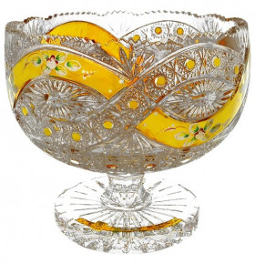 Ваза для фруктов 29 см н/н  Aurum Crystal "Хрусталь с золотом" / 033511