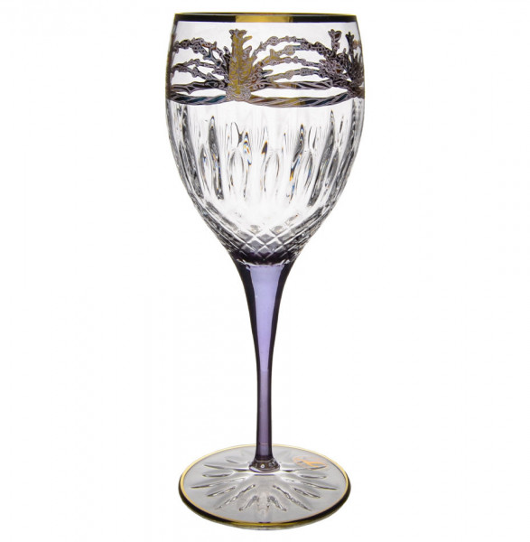 Бокалы для белого вина 300 мл 6 шт  RCR Cristalleria Italiana SpA &quot;Timon /Violet /Gold&quot; / 284822