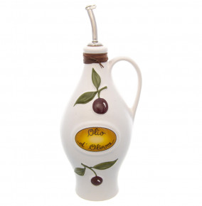 Бутылка для масла 28 см 750 мл  Artigianato Ceramico by Caroline "Oliere Classiche" белая / 228335