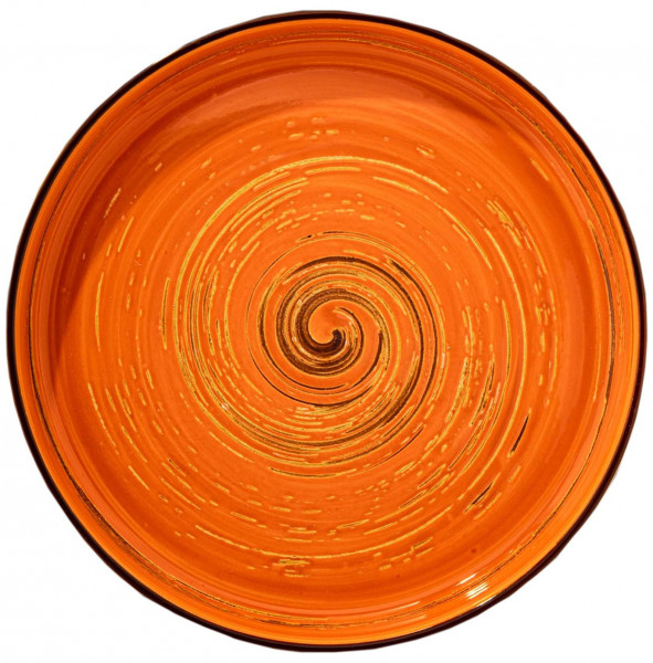 Тарелка 23 см оранжевая  Wilmax &quot;Spiral&quot; / 261577