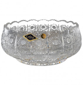 Конфетница 18 см  Aurum Crystal "Хрусталь резной" / 150811
