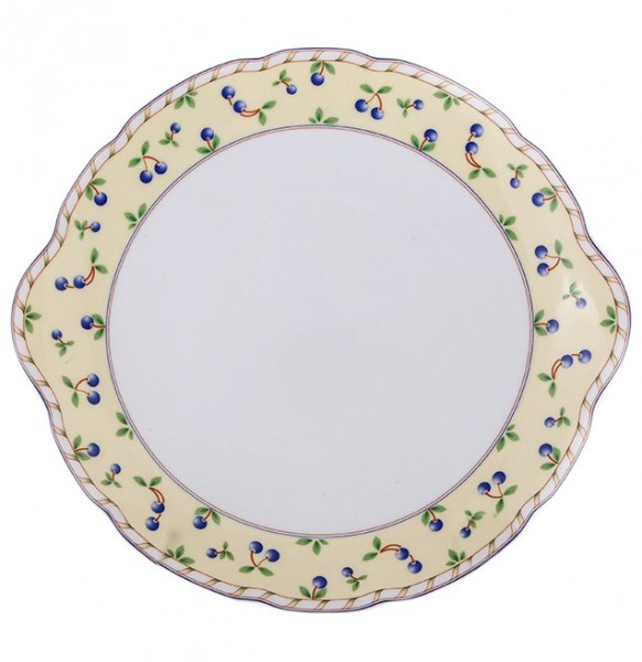 Пирожковая тарелка 27 см  Thun &quot;Роза /Синие вишни&quot; / 131894
