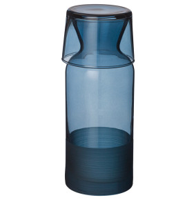 Графин для воды 700 мл с крышкой-стаканом  Rakle "Mat & shiny /Blue" / 328657