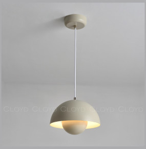 Подвесной светильник 1 рожковый  Cloyd "ERMA-B" / Ø37 см - серый / 346151
