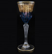 Рюмки для водки 6 шт  RCR Cristalleria Italiana SpA &quot;Timon /Адажио синий с золотом&quot; / 101099