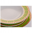 Набор тарелок 18 предметов (19, 23, 25 см)  Thun &quot;Кайро /Зелёный&quot;  / 039299