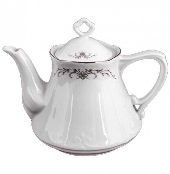 Заварочный чайник 1,1 л  Cmielow &quot;Камелия /Серый орнамент&quot; / 109730