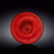 Тарелка 25,5 см глубокая красная  Wilmax &quot;Spiral&quot; / 261554
