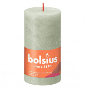 Свеча Рустик 13 х 6,8 см "Shine /Туманный зелёный /Bolsius" (время горения 60 ч) / 278275