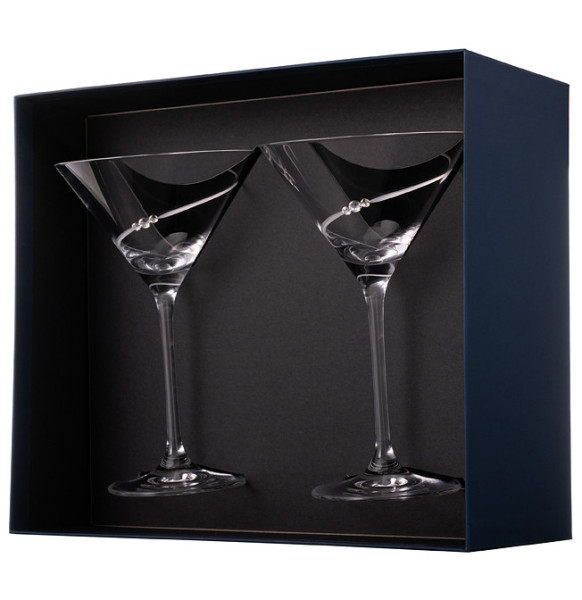 Бокалы для мартини 210 мл 2 шт  Diamant &quot;Силуэт&quot; (подарочная упаковка) / 328032