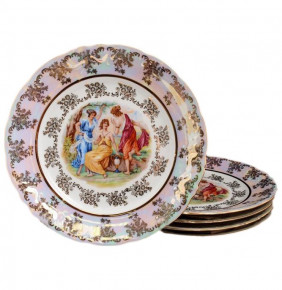Набор тарелок 24 см 6 шт  Bavarian Porcelain "Фредерика /Мадонна перламутр" / 065677