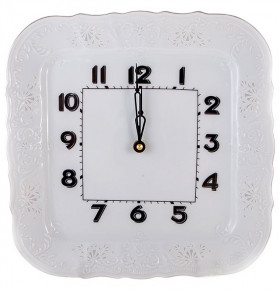 Часы настенные 26 см квадратные  Thun "Бернадотт /Платиновый узор" / 113509