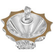 Ваза для конфет 15 см с крышкой  Aurum Crystal &quot;Plantica /Золото&quot; / 288272