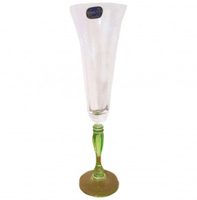Бокал для шампанского 180 мл 1 шт  Crystalex CZ s.r.o. "Виктория /Ассорти" (зелёный) / 114498