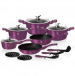 Набор посуды 15 предметов  Berlinger Haus &quot;Royal Purple Metallic Line&quot; / 131651