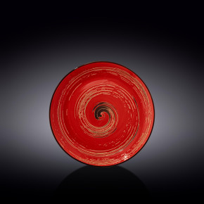 Тарелка 20,5 см красная  Wilmax "Spiral" / 261547