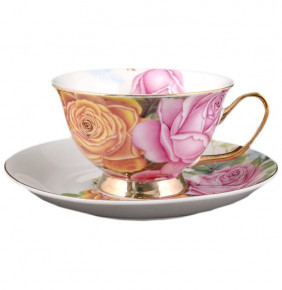 Набор чайных пар 190 мл 6 шт  Royal Classics "Розы" / 091836