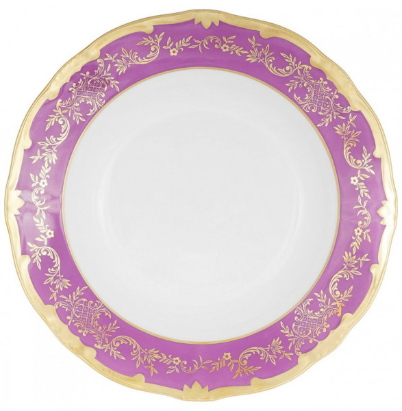 Набор тарелок 22 см 6 шт глубокие  Weimar Porzellan &quot;Ювел /Ассорти /фиолетовый&quot; / 222527