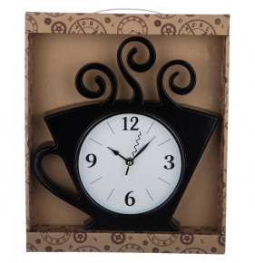 Часы настенные 26 х 30 см кварцевые черные  LEFARD "CHEF KITCHEN" / 187940
