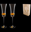 Бокалы для шампанского 190 мл 2 шт  Rona &quot;Свадебные /золотое дно&quot; / 018579