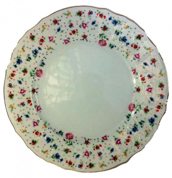 Набор тарелок 25 см 6 шт  Thun &quot;Бернадотт /Цветочный декор&quot; / 245290