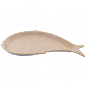 Блюда для рыбы 39 см 2 шт  Artigianato Ceramico by Caroline "La Natura in Tavola" бежевые / 229022