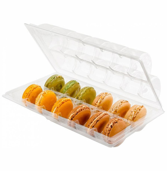 Упаковка с отделениями для 12 макарон/печенья/конфет 13,3 х 22,5 х 5 см  Garcia De Pou &quot;РЕТ&quot; / 317695