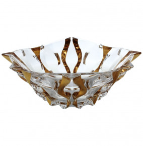 Фруктовница 30 см  Aurum Crystal "Самба /Золотая рабсодия" / 139354