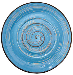 Блюдце 16 см универсальное голубое  Wilmax "Spiral" / 261676