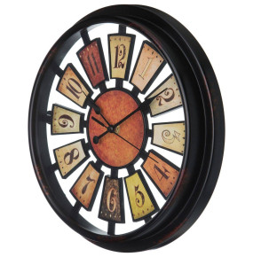 Часы настенные 30 см кварцевые  LEFARD "Рулетка" /цвет антик / 334831
