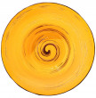 Тарелка 22,5 см глубокая жёлтая  Wilmax &quot;Spiral&quot; / 261606