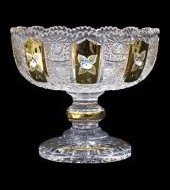 Ваза для конфет 18 см н/н  Aurum Crystal "Хрусталь с золотом" / 033517
