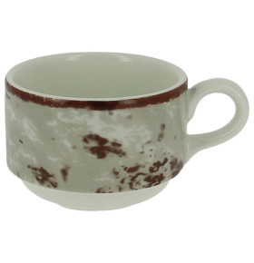 Чайная чашка 230 мл штабелируемая серая  RAK Porcelain "Peppery" / 314806