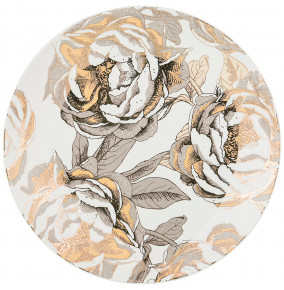 Тарелка 20,5 см 1 шт белая  LEFARD "Golden rose" / 208454