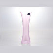 Ваза для цветов 19.5 см  Crystalex CZ s.r.o. &quot;Прозрачно-розовая&quot; / 146862