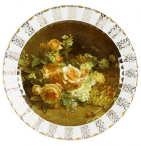 Настенная тарелка 32 см  Bavarian Porcelain "Цветы 11" / 080150