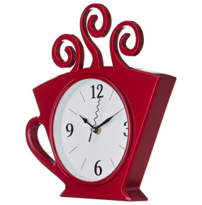 Часы настенные 26 х 30 см кварцевые красные  LEFARD "CHEF KITCHEN" / 187939