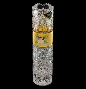 Ваза для цветов 15,5 см  Aurum Crystal "Хрусталь с золотом" / 059305