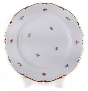 Блюдо 32 см круглое  Bavarian Porcelain "Мария-Тереза /Мелкие цветы /Отводка золото" / 133233