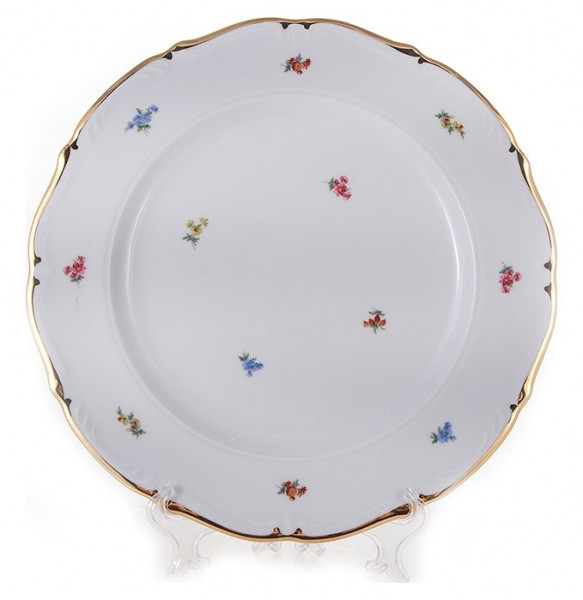 Блюдо 32 см круглое  Bavarian Porcelain &quot;Мария-Тереза /Мелкие цветы /Отводка золото&quot; / 133233