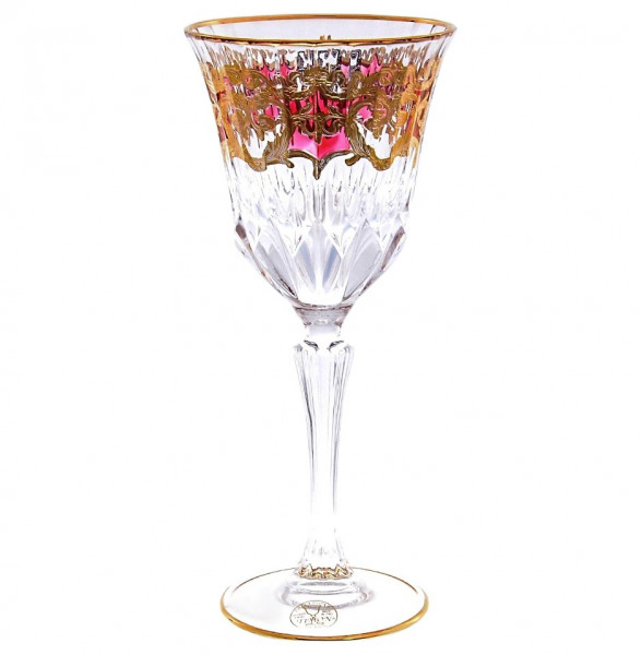Бокалы для белого вина 6 шт  RCR Cristalleria Italiana SpA &quot;Timon /Адажио /Золото на розовом&quot; / 156119