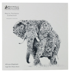 Тарелка 20 см  Maxwell & Williams "Африканский слон" (подарочная упаковка) / 291890