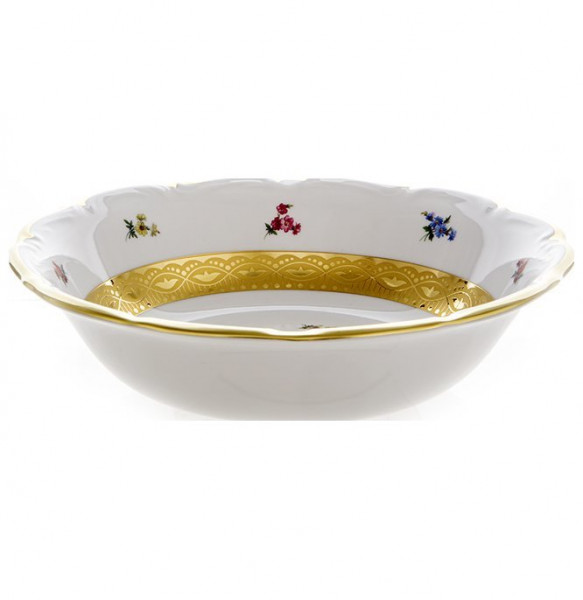 Салатник 23 см  Bavarian Porcelain &quot;Мария-Тереза /Мелкие цветы /Золотая лента&quot; / 103881
