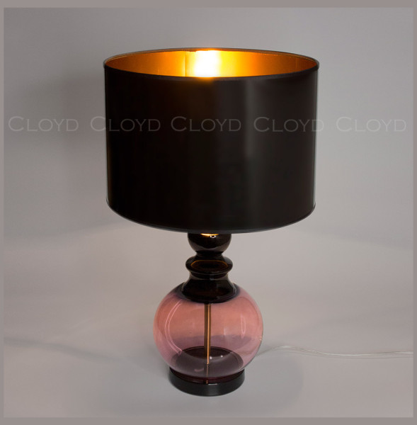 Настольная лампа 1 рожковая  Cloyd &quot;PONTIFICA&quot; / выс. 61 см - латунь - розовое стекло / 347272