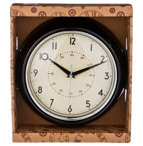 Часы настенные 23 см кварцевые черные  LEFARD "LOVELY HOME" / 188031