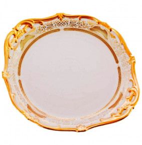 Пирожковая тарелка 28 см  Weimar Porzellan "Веймар /Симфония /Золотая" / 012305