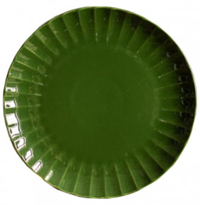 Тарелка 26,5 см зелёная  Мята "Водяной цветок" / 309327